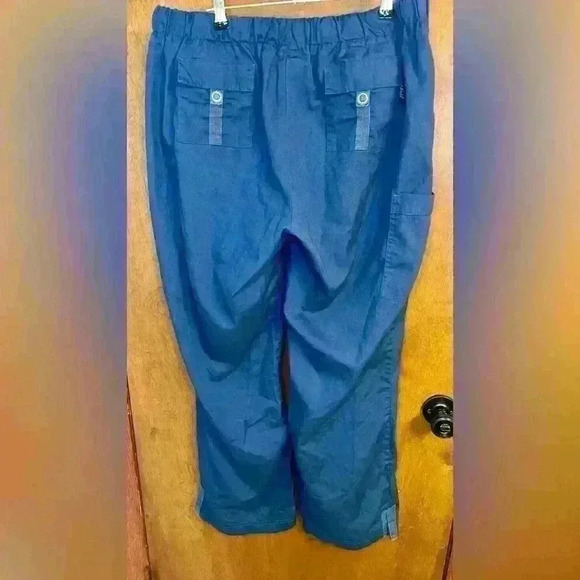 Peaches Uniforms blue scrub pants bottoms - Picture 2 of 3